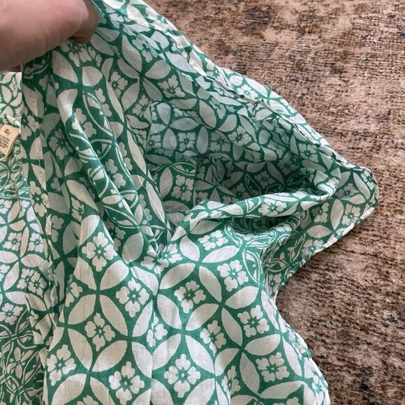 Raj NWT Bohemian Sheer Coverup Cardigan One Size Green Lightweight Cover Shawl - Picture 4 of 5